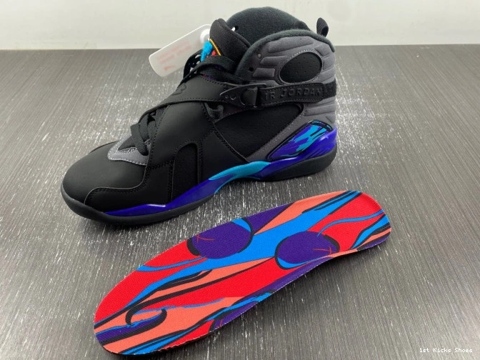 1st Kicks 305381-025 (2015) Retro 8 Jordan Aqua 0726